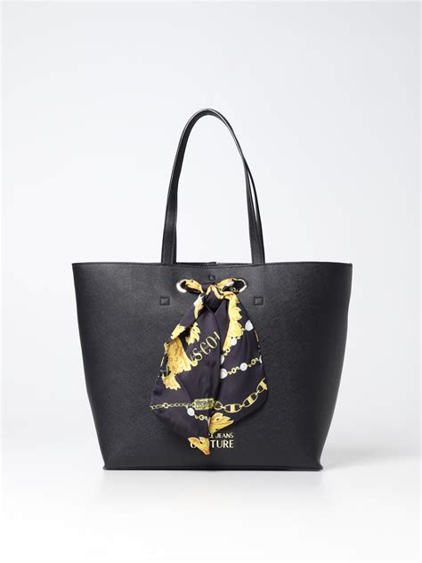 versace collection saffiano leather medium tote bag blac|Versace Vitello Tote Bag Black in Saffiano Leather .